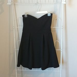 Strapless skater dress
